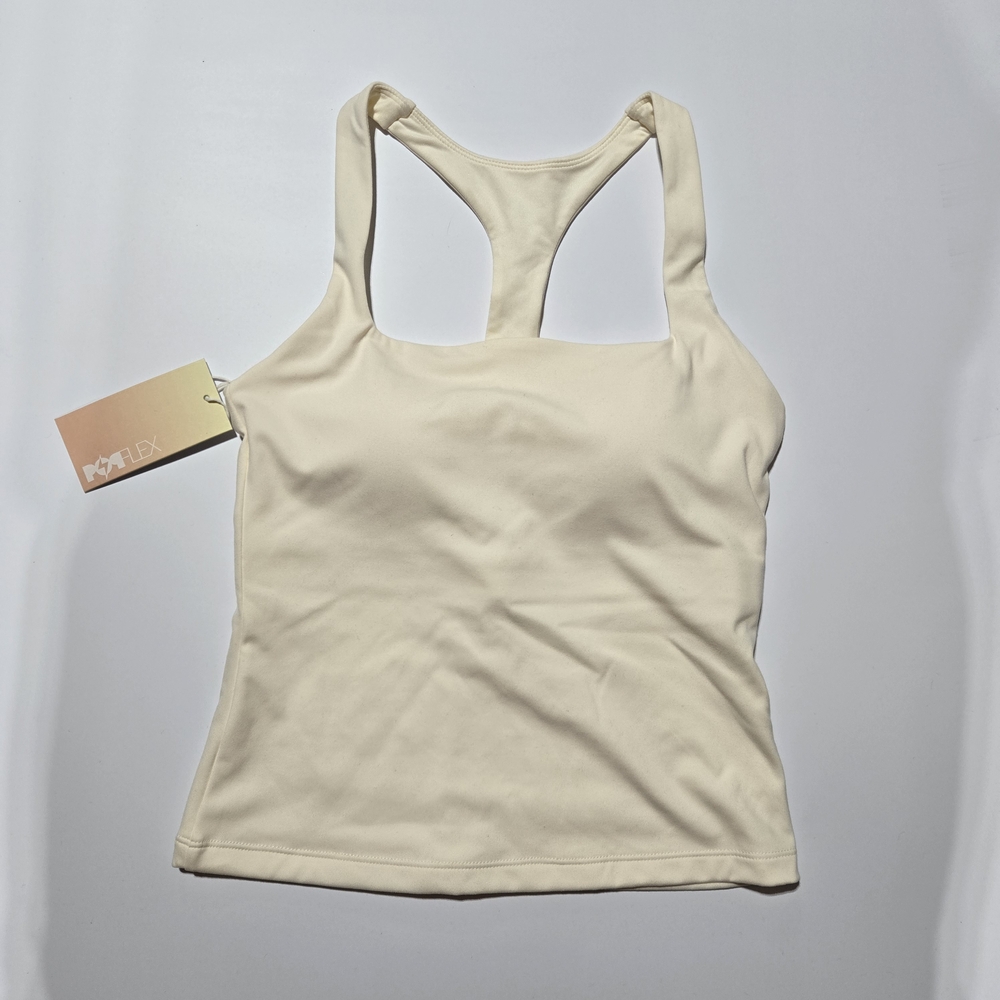 POPFLEX Audrey Tank Top coconut cream